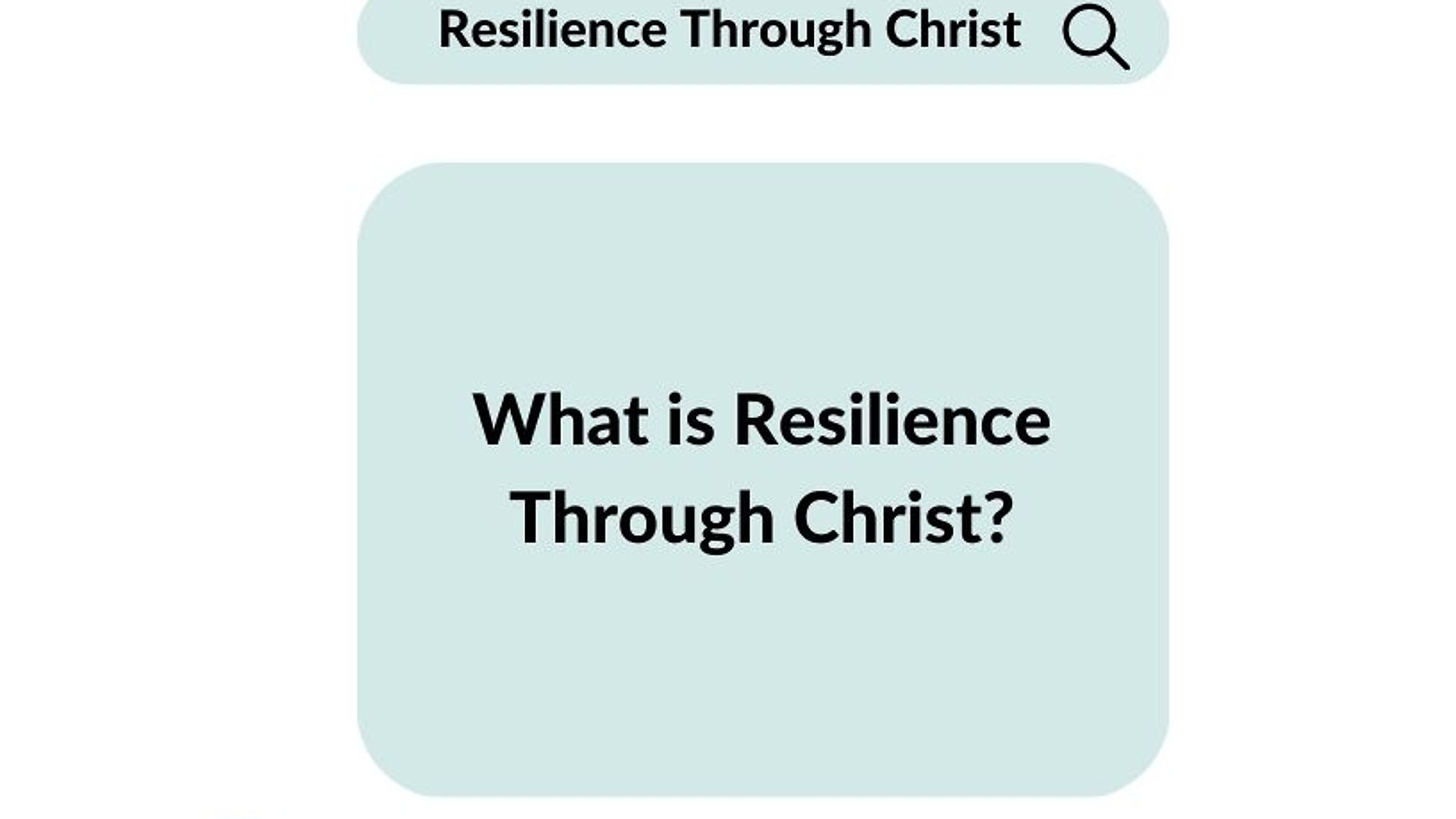 Resilience Through Christ